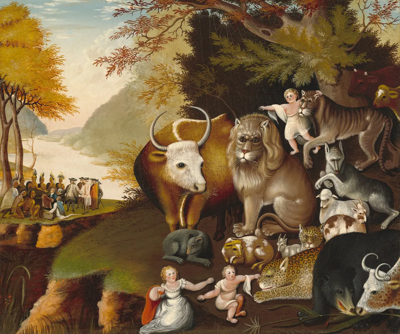 Peaceable Kingdom, Edward Hicks, 1834