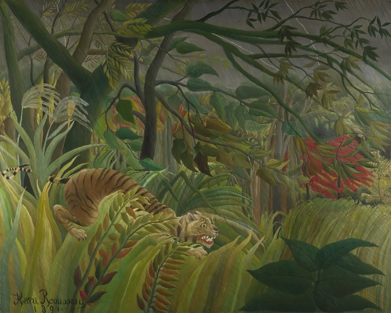 Surprised!, Henri Rousseau, 1891
